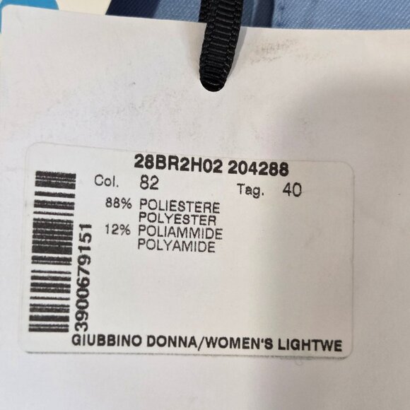 NWT Brognano Safari Jacket Sz S to XL Oversized Light Blue Satiny Designer Italy - Picture 9 of 14